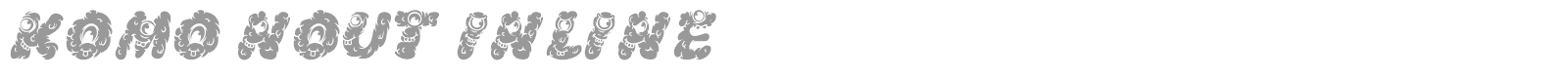 Komo Nout font preview